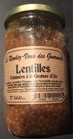 Lentilles cuisinées a la graisse d'oie