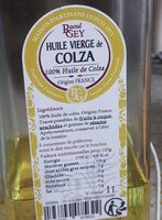 Huile vierge de colza
