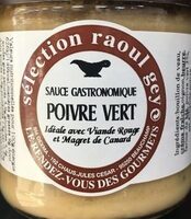Sauce gastronomique au poivre vert