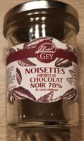 Noisettes enrobées de chocolat noir 70