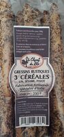 Gressins rustiques 3 céréales lin sésame pavot