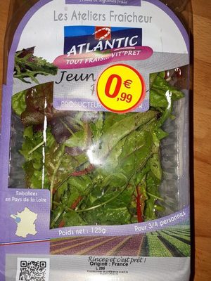 Mesclun barquette 125g origine Union Européenne