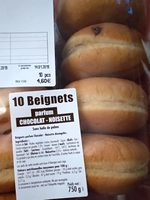 10 beignets parfum chocolat noisette