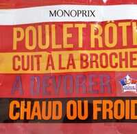 Poulet rôti cuit à la broche