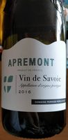 Apremont Vin de Savoie 2016