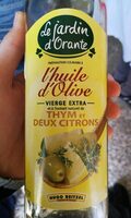 Huile d'olive extra vierge thym, citrons