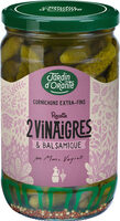 Cornichons aux 2 vinaigres