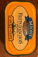 Filets d anchois allonges à l'huile d'oilve