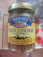 Filets d\'anchois allongés à l\'huile d\'olive