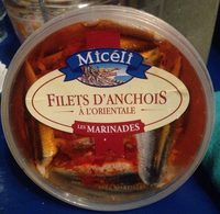 Filets d'anchois à l'orientale