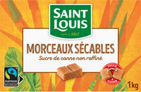 Morceaux sécables de sucre de canne non raffiné Equitable 1kg