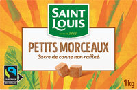 Petits Morceaux de sucre de canne non raffiné Equitable 1kg