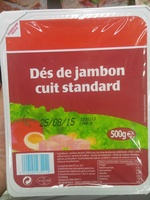 Dés de jambon cuit standard