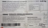 Feuilleté Croisillon Emmental