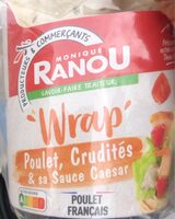 Wrap poulet, crudités & sa sauce caesar