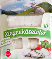 Ziegenkäsetaler mit feinen Kräutern