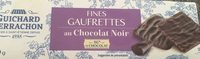 Fines gaufrettes au chocolat noir