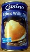 Poires Williams au sirop léger