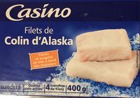 Filets de colin d'Alaska surgelés