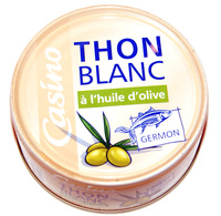 Thon Blanc (germon) à l'huile d'olive