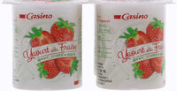 Yaourt à la fraise avec morceaux