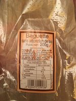 Baguette sans adjonction de sel