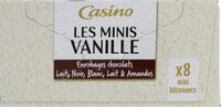 Les Minis Vanille enrobages chocolats lait, noir, blanc, lait & amandes x8
