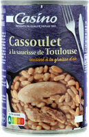Cassoulet à la saucisse de Toulouse cuisiné à la graisse d'oie