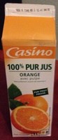 100% Pur Jus Orange pué Flash pasteurisé