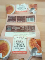 Crème aux œufs saveur vanille