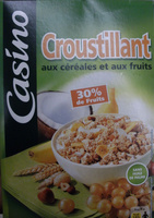 Casino croustillant aux céréales et aux fruits