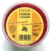 Coulis framboise groseille