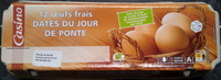 12 Oeufs frais datés du jour de ponte - moyen