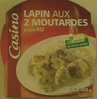 Lapin aux deux moutardes et riz