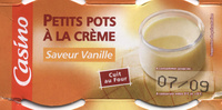 Petits pots de crème saveur vanille