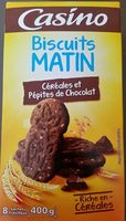 Biscuits Matin Céréales et pépites de chocolat
