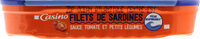 Filets de sardines à la tomate et petits légumes sans arête