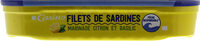 Filets de sardines au citron et basilic