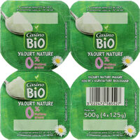 Yaourt nature 0% de matières grasses BIO