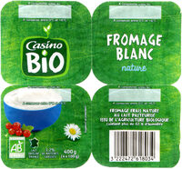 Fromage frais BIO 3.2% de mat.gr.sur produit fini