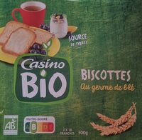 Biscottes au germe de blé BIO