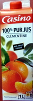 100% Pur Jus Clémentine Flash pasteurisé - Naturellement riche en vitamine C
