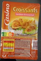 CROISSANTS JAMBON EMMENTAL X 2 CROISSANTS Pâte pur beurre
