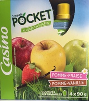 Compote POCKET allégée en sucres