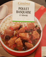 Poulet basquaise et son riz