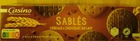 Sablés Céréales et chocolat au lait