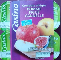 Compote allégée - Pommes Figues Cannelle