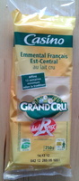 Emmental Français Est-Central IGP au lait cru (32 % MG) Grand Cru - label Rouge