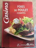 Foie de poulets confits