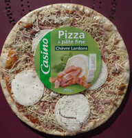 Pizza à pâte fine Chèvre-Lardons